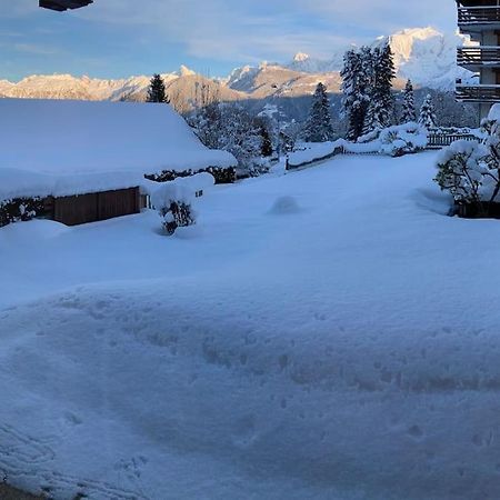 孔布卢La Marmotte: Vue Mont Blanc, Terrasse, Parking公寓 外观 照片