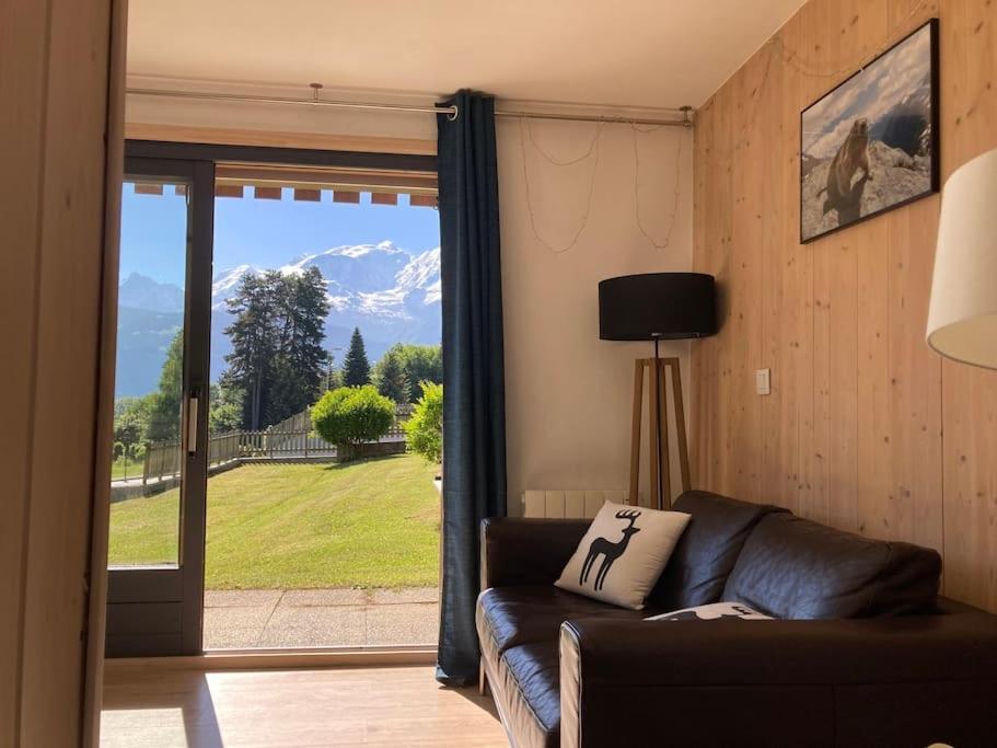 孔布卢La Marmotte: Vue Mont Blanc, Terrasse, Parking公寓 外观 照片