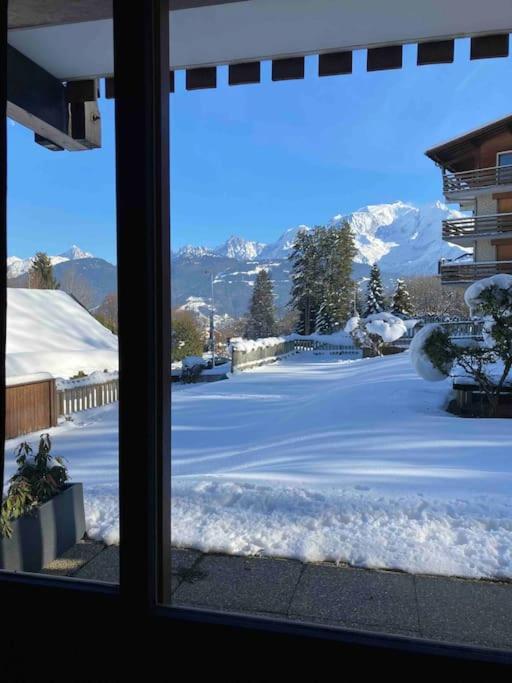 孔布卢La Marmotte: Vue Mont Blanc, Terrasse, Parking公寓 外观 照片