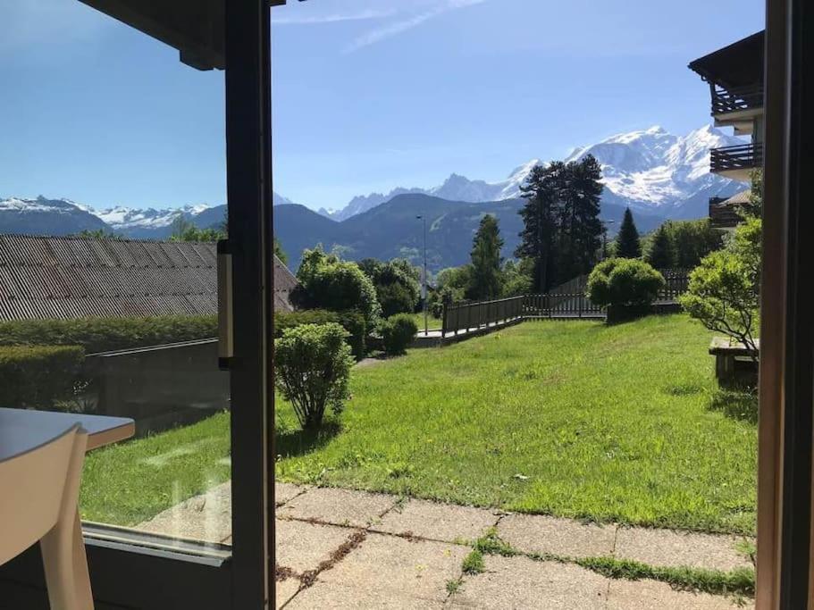 孔布卢La Marmotte: Vue Mont Blanc, Terrasse, Parking公寓 外观 照片