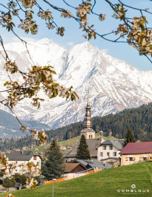 孔布卢La Marmotte: Vue Mont Blanc, Terrasse, Parking公寓 外观 照片