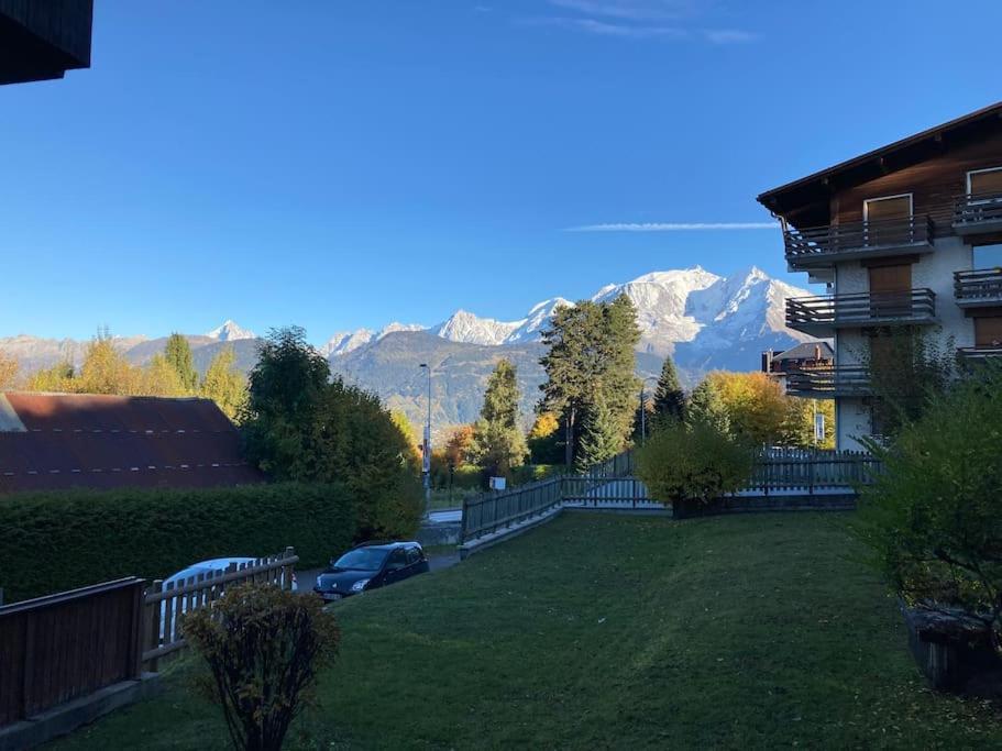 孔布卢La Marmotte: Vue Mont Blanc, Terrasse, Parking公寓 外观 照片