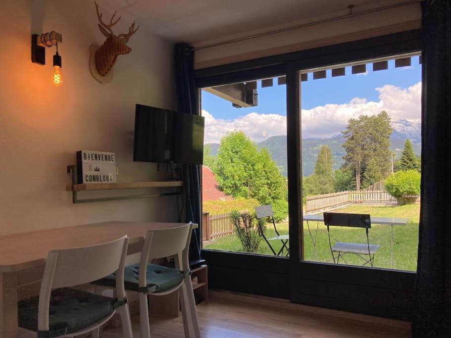 孔布卢La Marmotte: Vue Mont Blanc, Terrasse, Parking公寓 外观 照片