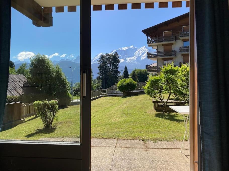 孔布卢La Marmotte: Vue Mont Blanc, Terrasse, Parking公寓 外观 照片